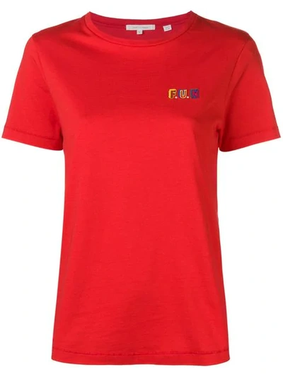 Chinti & Parker Slogan Short-sleeve T-shirt In Red