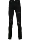 Amiri Mbmx1bnr Black Natural (veg)->cotton - Black/red Bandana Jean