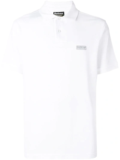 Barbour International Polo Shirt Logo White