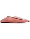 Sergio Rossi Sr1 Square-toe Loafers In Pink