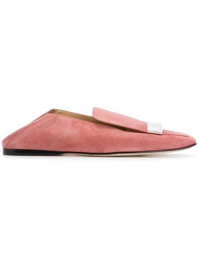 Sergio Rossi Sr1 Square-toe Loafers In Pink