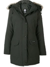 Canada Goose Hooded Padded Coat - Green