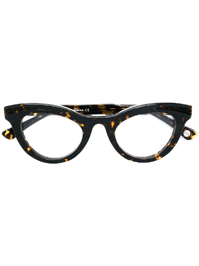 Ahlem Cat-eye Frame Glasses - Brown In Gold