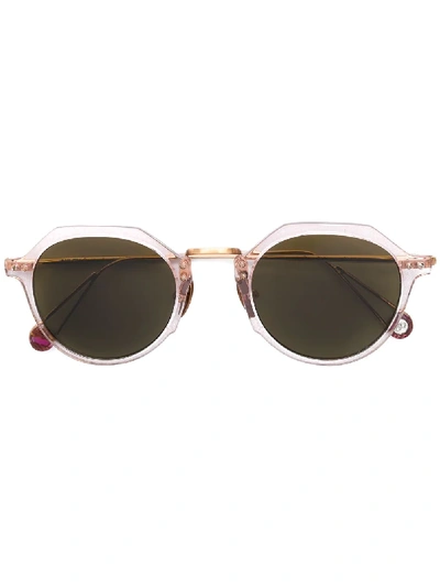 Ahlem Round Frame Sunglasses - Gold In Black