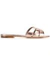 Saint Laurent Nu Pieds Sandals - Gold