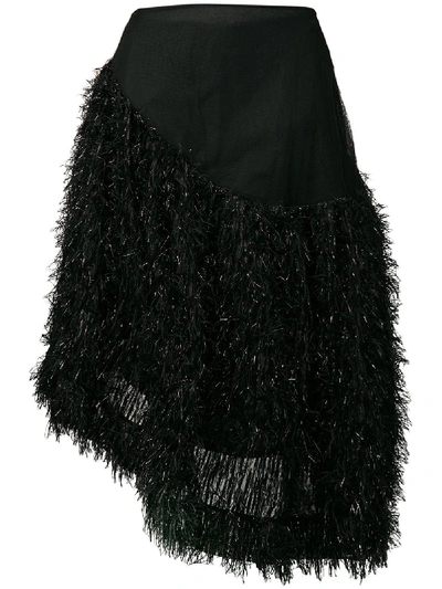 Simone Rocha Asymmetrical Detailed Skirt - Black