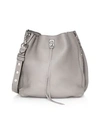 Rebecca Minkoff Darren Leather Shoulder Bag In Grey