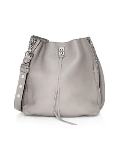 Rebecca Minkoff Darren Leather Shoulder Bag In Grey