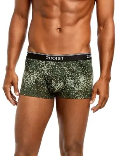 2(x)ist 3-pack Stretch Cotton No-show Trunks In Camo Dot