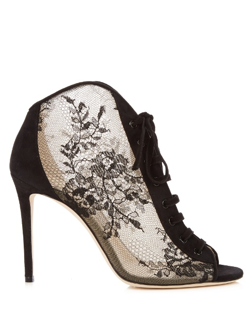 jimmy choo lace up booties
