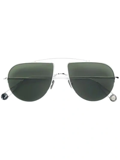Ahlem Aviator-frame Sunglasses In Silver