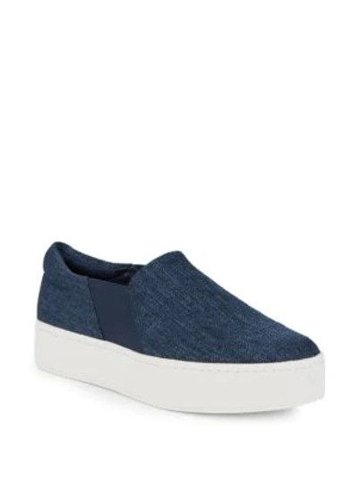 Vince Warren Platform Skate Sneakers In Navy