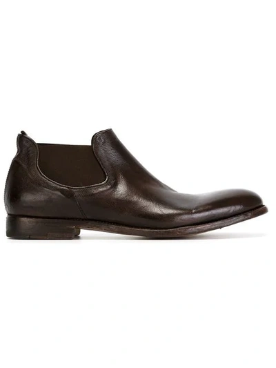 Alberto Fasciani Chelsea Ankle Boots In Brown