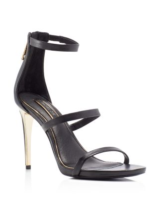 Rachel Zoe Strappy High Heel Sandals In Black | ModeSens