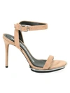 Alexander Wang Cady Clay Stiletto Leather Sandals