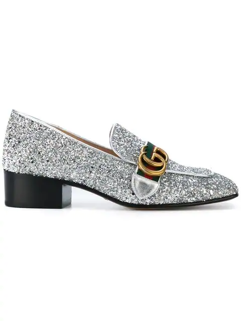 gucci glitter loafers