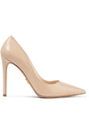 Prada Leather Pointed-toe 85mm Pump In Cipria