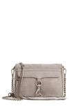 Rebecca Minkoff Mini Mac Nubuck Convertible Crossbody Bag - Grey