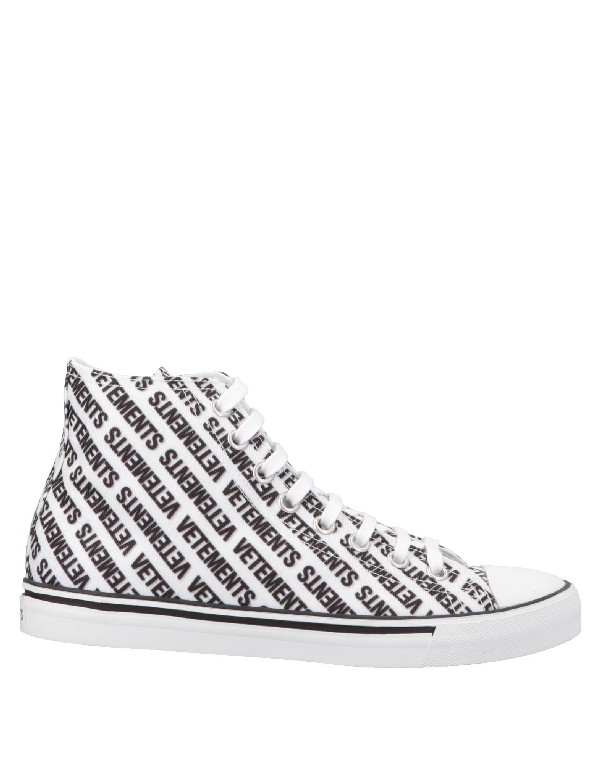 vetements high top sneakers
