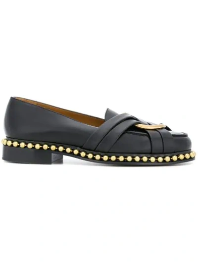 Chloé Studded Loafers In Black