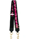 Marc Jacobs Logo Webbing Guitar Bag Strap - Pink In Pink Multi/gold