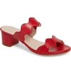 Patricia Green Palm Beach Slide Sandal In Red Leather
