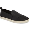 Toms Women's Deconstructed Alpargata Leather Flats In Black