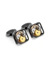 Tateossian Gear Cuff Links In Gunmetal