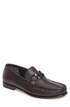 Ferragamo Men's Crown Leather Moc Toe Loafers In T.moro