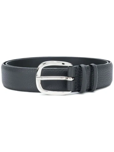 Orciani Classic Leather Belt In Black
