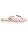 Havaianas Textured Rubber Thong Flip-flops In Rose
