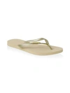 Havaianas Textured Rubber Thong Flip-flops In Sand