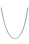 David Yurman Men's Box Chain Necklace In Silver, 3.6mm, 32"l