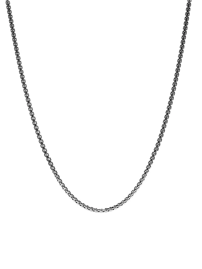 David Yurman Sterling Silver Chain In Silver/ Grey