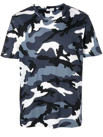 Valentino Camouflage Print T In Multicolour