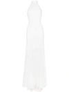 Stella Mccartney F18 Magnolia Halter Lace Wedding Dress In White