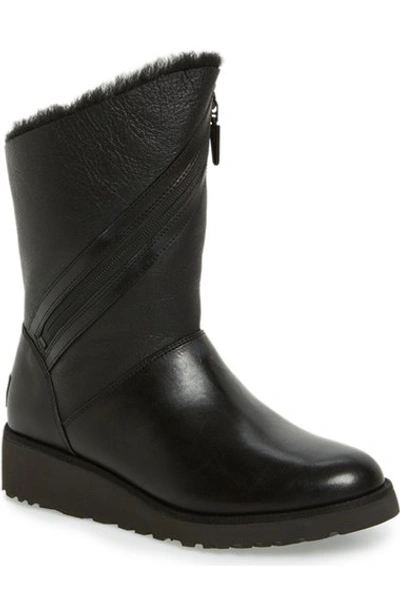 Ugg lorna Wedge Boot women In Black Leather ModeSens