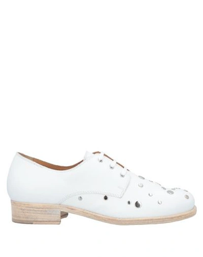 Alberto Fermani Lace-up Shoes In White