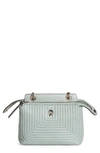 Fendi Dotcom Click Quilted Leather Satchel - Blue In Pale Blue