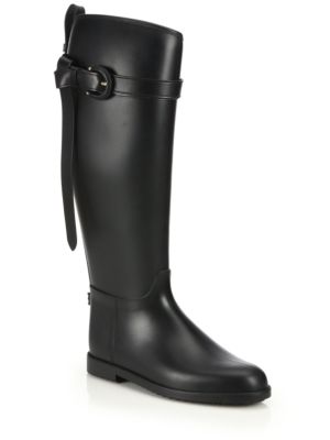 burberry black riding boots