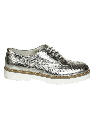 Hogan Silver Lace-up Shoes