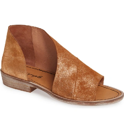Free People 'mont Blanc' Asymmetrical Sandal In Rose