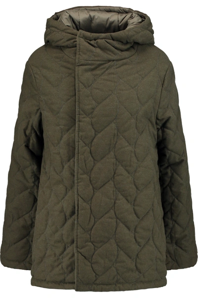 Maje Reversible Quilted Brushed-twill Coat | ModeSens