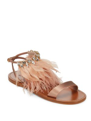 miu miu jeweled flat sandals