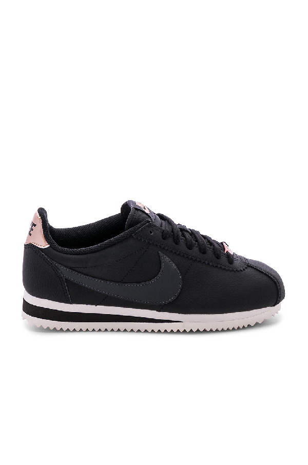 women's nike classic cortez leather metallic casual shoes