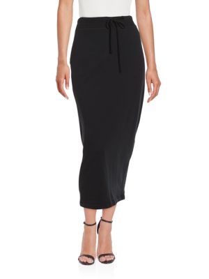 James Perse Solid Pencil Skirt In Black | ModeSens