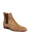 Saint Laurent Wyatt Chelsea Boot In Sigaro Suede