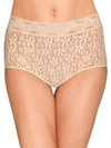 Wacoal Halo Lace High-rise Brief In Natural Nude