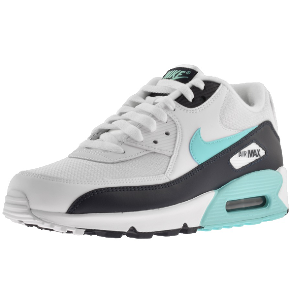 Men's Air Max 90 Essential Low Top Sneakers in White Nike Mens Air Max 90 Essential LowTop Sneakers