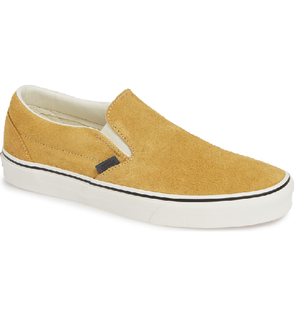 Classic Hairy Suede Slip-on In Sunflower/ Snow | ModeSens